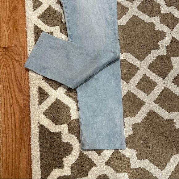 Uniqlo Mens 32x34 Skinny Blue Denim Jeans - Light Wash‎ Stretch Bottoms Casual - Picture 3 of 6